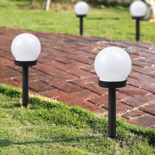 4lü Set Globe Solar Güneş Enerjili Aydınlatma LED Lamba Çim Armatürü 3W Bonvagon