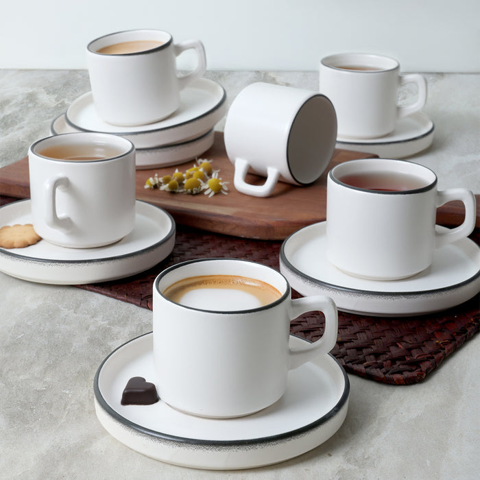 Simply Stackable Çay Takımı 12 Parça 6 Kişilik Bonvagon