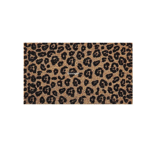 Black Leopar Doğal Koko Hindistan Cevizi Kapı Önü Paspas 60x40cm Bonvagon