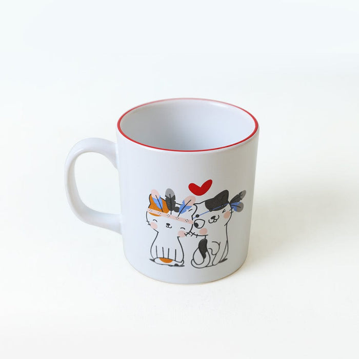 Cat Love Silindir Kupa 10cm Bonvagon