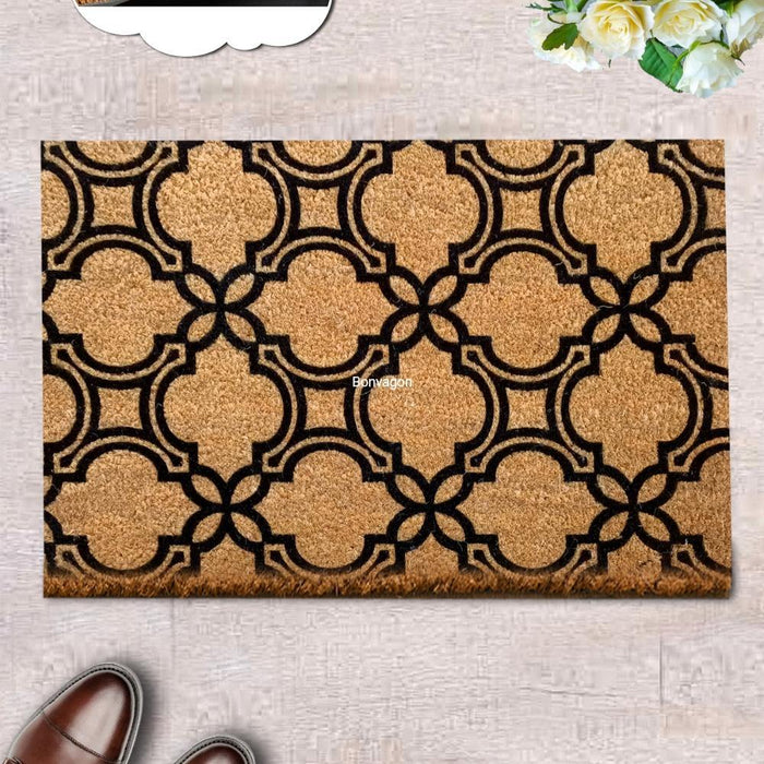 Decorativo Doğal Koko Hindistan Cevizi Kapı Önü Paspas 60x40cm Bonvagon