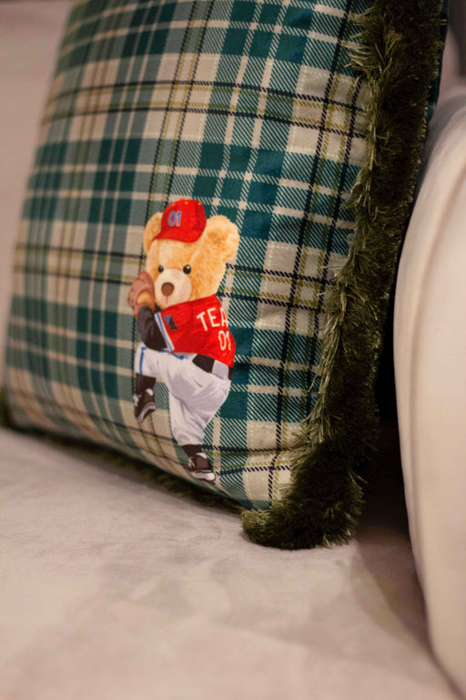 Hey Teddy Baseball Kadife Kırlent 45x45cm Bonvagon