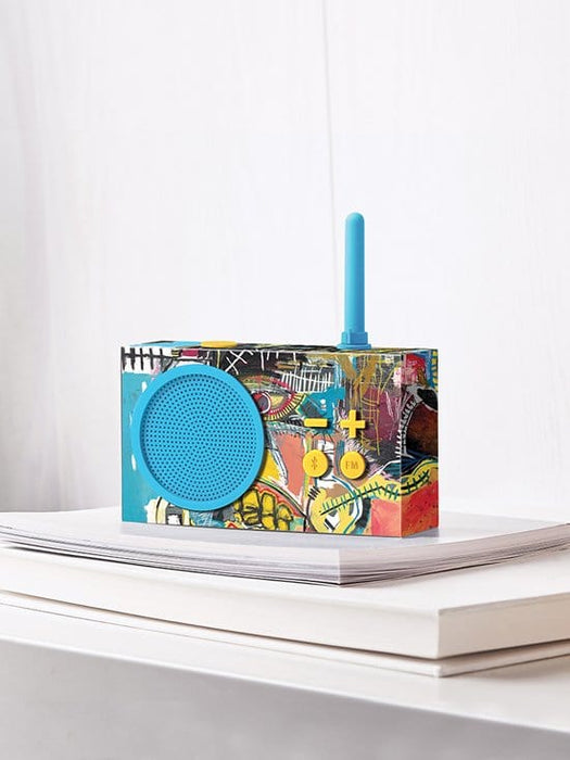 Lexon Tykho 3 Bluetooth Hoparlör ve Radyo X Jean-Michel Basquiat Skull Bonvagon