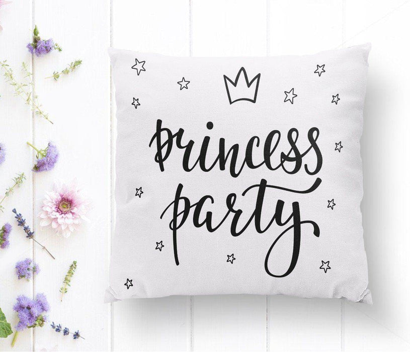 Prıncess Party Yazı Desenli Dijital Baskılı Dekoratif Yastık Kılıfı 43x43cm Bonvagon