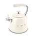 Smeg Ocak Üstü Islıklı Whistling Kettle Su Isıtıcısı Krem CKLW2001CR Bonvagon