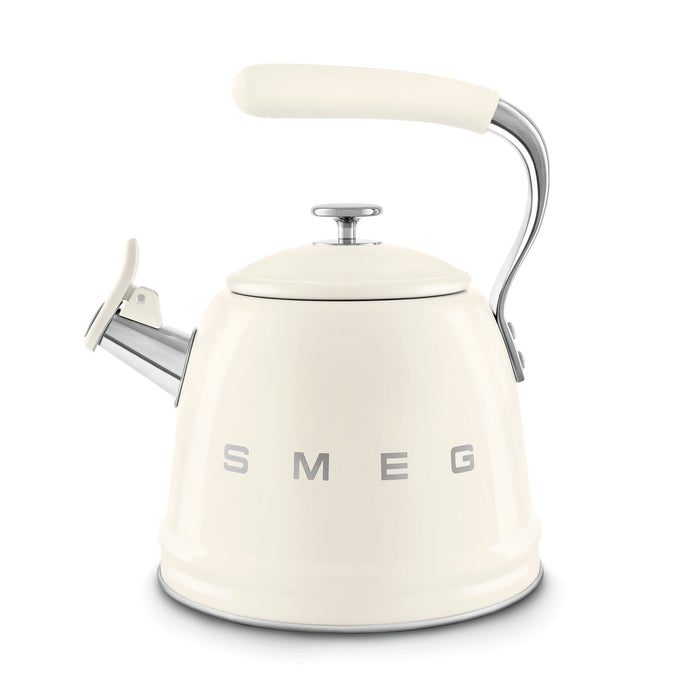 Smeg Ocak Üstü Islıklı Whistling Kettle Su Isıtıcısı Krem CKLW2001CR Bonvagon