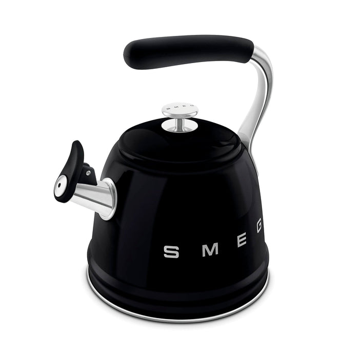 Smeg Ocak Üstü Islıklı Whistling Kettle Su Isıtıcısı Siyah CKLW2001BL Bonvagon