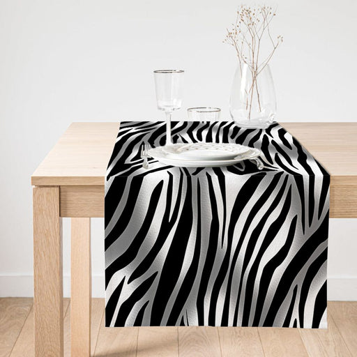 Zebra Desenli Dijital Baskılı Modern Süet Runner Bonvagon